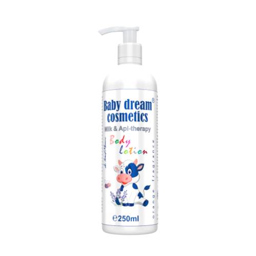 Lotiune de corp pentru copii, Baby Dream Cosmetics Milk Api - Therapy, 250 ml, Medica - Pro Natura