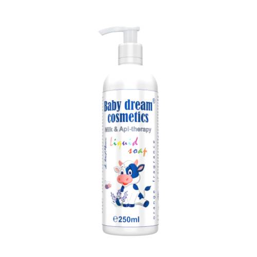 Sapun lichid pentru bebelusi, Baby Dream Cosmetics Milk Api Therapy, 250 ml, Medica - Pro Natura