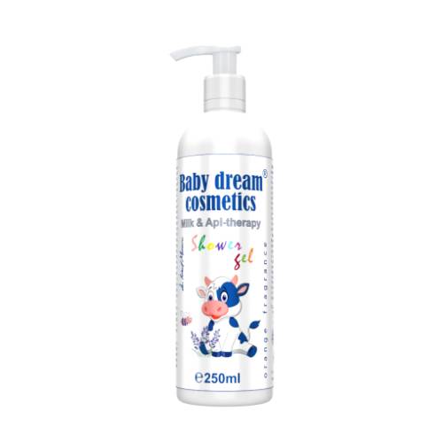 Gel de dus pentru copii, Baby Dream Cosmetics Milk Api Therapy Shower Gel, 250 ml, Medica - Pro Natura