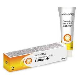 Crema cu extract galbenele Santaderm, 50ml, Viva Pharma