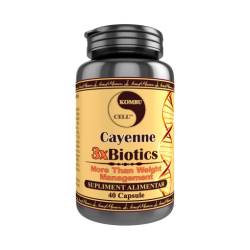 Cayenne 3 X Biotics, ajuta la gestionarea greutatii, 40 capsule, Medica - Pro Natura