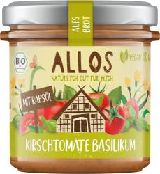 Crema tartinabila cu rosii cherry si busuioc, eco-bio, 135 g, Allos