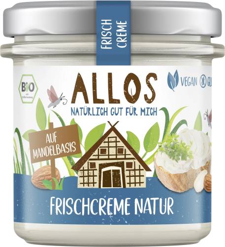 Crema tartinabila de migdale - natur, fara gluten, eco-bio, 135 g, Allos