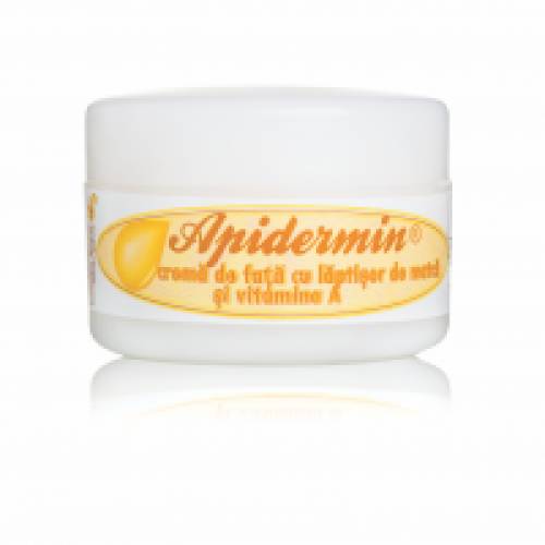 Crema pentru fata cu laptisor de matca si vitamina a- apidermin mare 50ml APIDERMIN