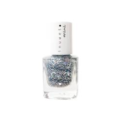 Oja pentru copii pe baza de apa cu parfum de vanilie, Glitter Silver Dreamer, 5ml, Inuwet