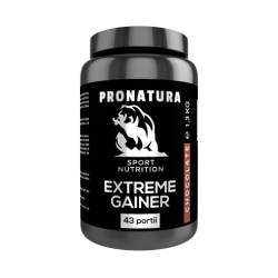 Extreme Gainer Chocolate, pulbere proteica cu aroma de ciocolata, 1.3 kg, Medica - Pro Natura