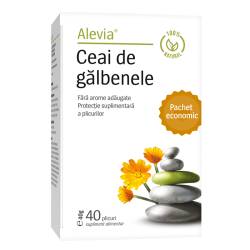 Ceai de galbenele, 40 plicuri, Alevia