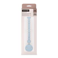 Lantisor cu clips pentru suzeta Colour Essence, Albastru, 1 bucata, Suavinex