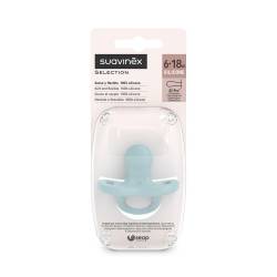 Suzeta fiziologica SX Pro Colour Essence, 6-18 luni, Albastru, 1 bucata, Suavinex