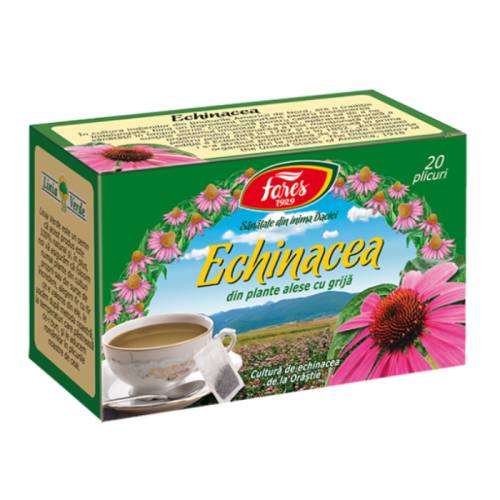 Ceai Echinacea, 20 plicuri, Fares