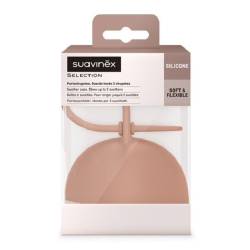 Cutie din silicon pentru suzeta Colour Essence, caramiziu, Suavinex