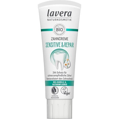 Pasta de dinti sensitiv si repair, cu fluor, eco-bio, 75 ml, Lavera