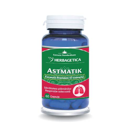 ASTMATIK, adjuvant in astm bronsic, 60 capsule, Herbagetica