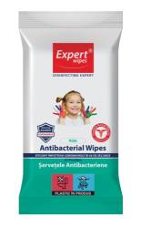 Servetele umede Antibacteriene Kids, 15 bucati, Expert Wipes