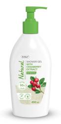 Dr. Max Natural Gel de dus cu merisoare, 490ml