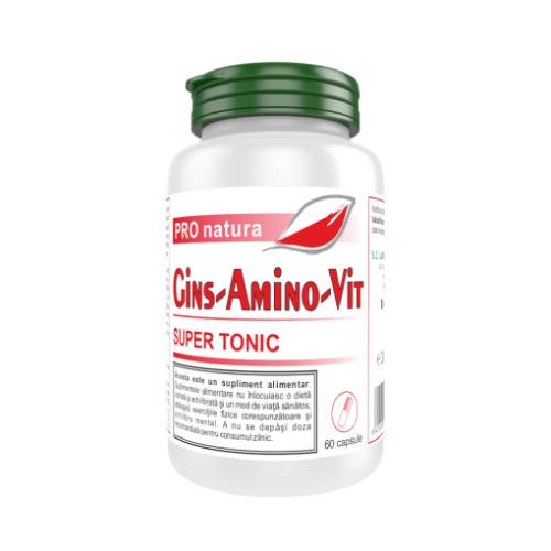 Gins Amino Vit, Super tonic, 60 capsule, Medica - Pro Natura