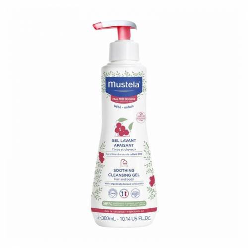 MUSTELA Gel curatare calmant pentru piele sensibila, 300 ml