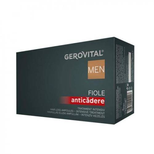 Fiole anticadere tratament intensiv, 10fiole - Gerovital Men