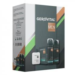 Set cadou Lotiune dupa ras 100ml, Deodorant 150ml, Spuma de ras 200ml - Gerovital Men