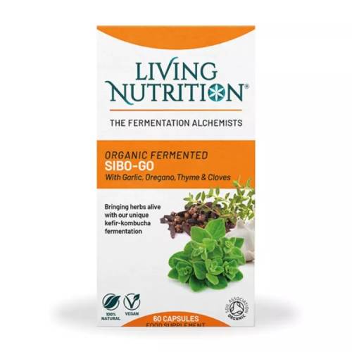 SIBO GO 700 mg cu oregano, usturoi si cimbru, 60 capsule, Living Nutrition