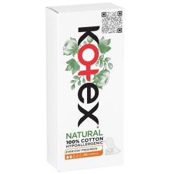 Kotex Absorbante Zilnice din Bumbac Natural, 20 bucati