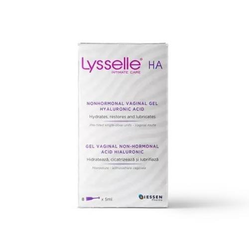 Lyselle Ha Gel Vaginal Acid Hialuronic, 8 Monodoze X 5ml, Biessen Pharma