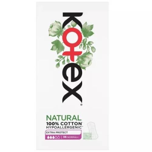 Absorbante Zilnice Extra Protect, Normal + Natural, Kotex