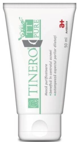 Masca Purificatoare Tinero TT Pure pentru Ten Mixt-Gras, 50 ml, Antibiotice