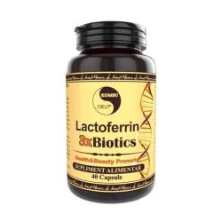 Lactoferrin 3 x Biotics, ajuta la absorbtia fierului in organism, 40 capsule, Medica - Pro Natura