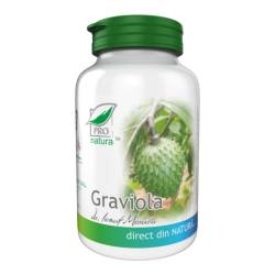 Graviola, sustine functionarea tractului digestiv, 60 capsule, Medica - Pro Natura