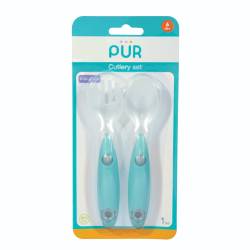 Set tacamuri furculita si lingura Verde, 1 bucata, PUR