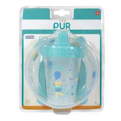Set pentru masa bol cu tacamuri si cana verde +6, 1 bucata, PUR