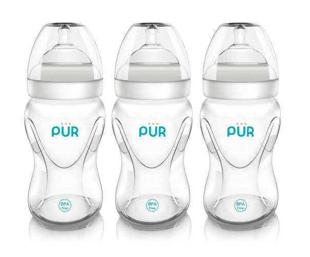 Set Biberoane cu gura larga Advanced Plus, 3x250ml, PUR