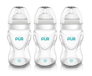 Set Biberoane cu gura larga Advanced Plus, 3x250ml, PUR