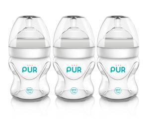 Set Biberoane cu gura larga Advanced Plus, 3x150ml, PUR
