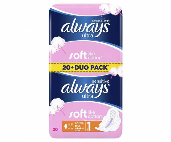 ALWAYS Sensitive duo pack Ultra Plus, 20 bucati