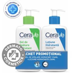 Pachet Lotiune hidratanta 236ml + Gel de spalare hidratant 236ml, CeraVe