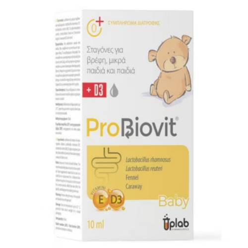 Picaturi cu probiotice si vitamina D3 pentru copii Probiovit Baby, 10ml, Apipharma