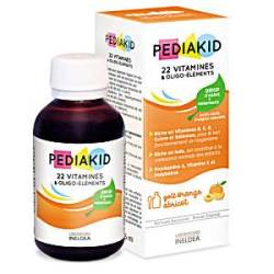 PEDIAKID 22 VITAMINE si OLIGOELEMENTE, sirop copii, aroma de caise, 125 ml, LABORATOIRES INELDEA