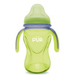 Cana cu prindere multipla +6 luni Verde, 250ml, PUR
