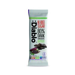 Ciocolata neagra 80%, fara adaos de zahar, fara gluten, 75g - Diablo