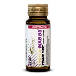 Magneziu lichid cu vitamina B6 Chela-Mag B6 Shot cu aroma de cirese, 25ml, Olimp Sport Nutrition