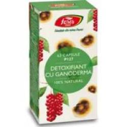 Detoxifiant cu ganoderma p127 63cps FARES