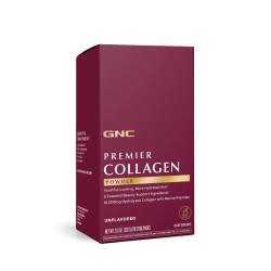Premier Collagen Powder, Formula Premium Colagen Hidrolizat fara Aroma, 20 plicuri, Gnc