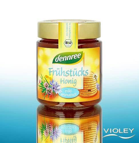 Miere poliflora pentru mic - dejun, eco-bio, 500 g,  Dennree