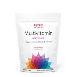 Women's Ultra Mega Soft Chews, Mixed Fruit, Multivitamine Pentru Femei Caramele Cu Aroma De Mix De Fructe, 60 Caramele, GNC