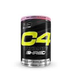Ultimate Shred Pre-workout, Formula Avansata Pentru Definire Cu Aroma De Limonada Roz, 406 G, Cellucor C4, GNC