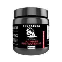 Ultimate Pre - Workout cu aroma de Zmeura, 500 g, Medica - Pro Natura
