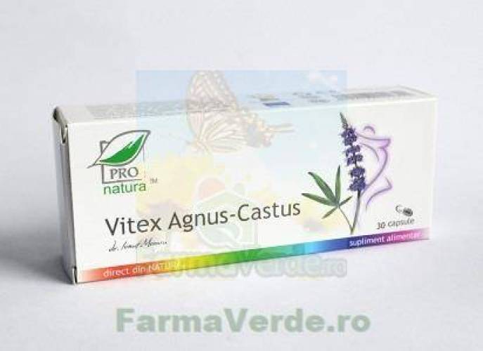 Vitex Agnus Cactus, ajuta in simptomele premenstruale, 60 capsule, Medica - Pro Natura