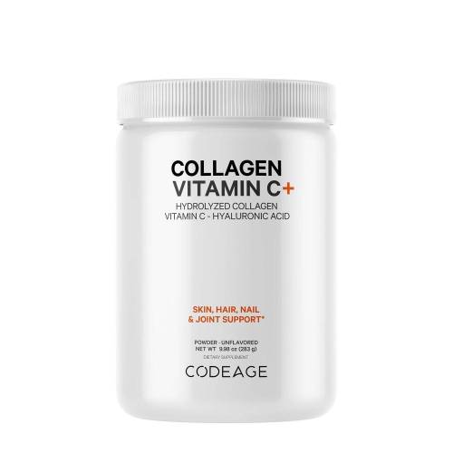 Colagen Hidrolizat cu Vitamina C si Acid Hialuronic, 283 G, Codeage - GNC